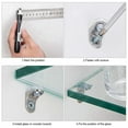 thumbnail image 5 of 90 Pieces Glass Shelf Bracket with Sucker Glass Shelve Support Right Angle Fixing Brackets for Kitchen Cabinets Cupboard, 5 of 6