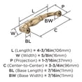 thumbnail image 4 of Amerock Granby 3-3/4 inch Center-to-Center Champagne Bronze Cabinet Pull, 25 Pack, 4 of 5