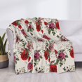 thumbnail image 3 of Fotbe Rose Flowers Manta de Franela con Estampado, Manta Ultrasuave para Cama, Sofá, Auto, Hipoalergénica y Antibolitas-60"x50", 3 of 6