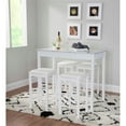thumbnail image 2 of Linon Tifton Five Piece Wood Faux Marble Tavern Set in White, 2 of 6