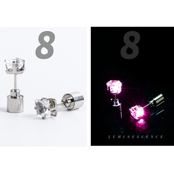 Ganfancp Nightclub Trendsetter Joyas Pendientes Luminosos Pendientes Luminosos Pendientes Led Ofertas y Liquidaciones 4X Pendientes