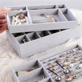 thumbnail image 3 of MesaSe Earring Ring Jewelry Display Storage Box Case Organizer Flannel Tray Holder Gift, 3 of 7