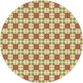 thumbnail image 1 of Ahgly Company Machine Washable Indoor Round Transitional Brown Gold Area Rugs, 3' Round, 1 of 7