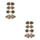 thumbnail image 1 of Sonducket 4Pcs Medieval Alloy Shawl Fastener Sew Celtic Clips Cardigan for Girl Women 2piezas Bronce 4 piezas, 1 of 1