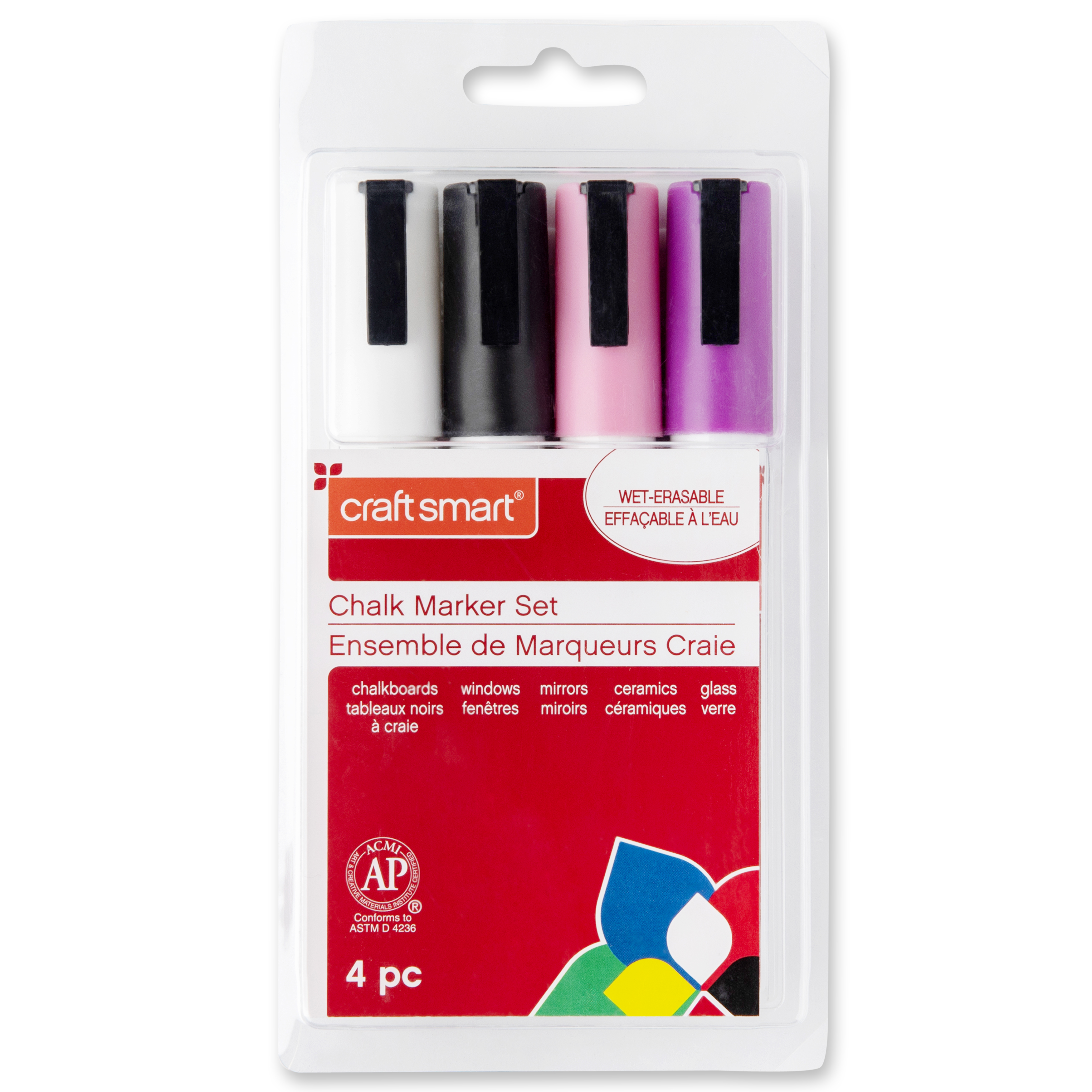 9 Packs: 4 ct. (36 total) Pink & Purple Chalk Marker Set by Craft Smart