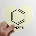 thumbnail image 1 of Benzène Formule de Structure Moléculaire Substance Autocollant en Vinyle pour Bouteille de Vélo, 1 of 3