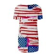 thumbnail image 4 of Lilgiuy Tunic Blouse for Women Fashion Casual Printing Shirts Short Sleeve Compression Tee Tops, 4 of 5