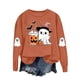 thumbnail image 2 of Ailaofu Halloween Cute Sweatshirt For Women Long Sleeve Pullover Graphic Basic Tops Casual Fall Fashion Sweatshirts, 2 of 7