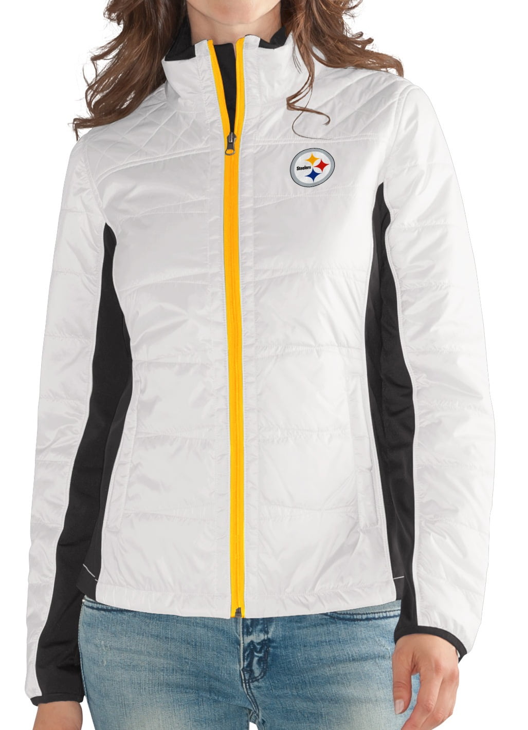 Pittsburgh Steelers Women's NFL G-III "Fullback" Full Zip Quilted Jacket by G-III Sports
