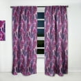 thumbnail image 2 of Designart 'Purple Orchid blossom colorful pattern' Mid-Century Modern Curtain Panel, 2 of 5