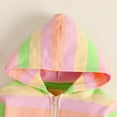thumbnail image 5 of Baywell Toddler Girls Cotton Pink Sweatshirts Hoodie Zip Up Hooded Pocket Tops Green 8T, 5 of 8