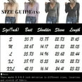 thumbnail image 3 of Basic T Shirts for Women Women's Fashion Solid Color Casual T-Shirt Slim Long Sleeve V-Neck Knit Top, 3 of 7
