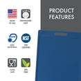 thumbnail image 4 of Dexas NSF Certified Polysafe Cutting Board with Handle, 11 x 14.5 Inches, Reversible Kitchen Cutting Board, Blue, 4 of 6