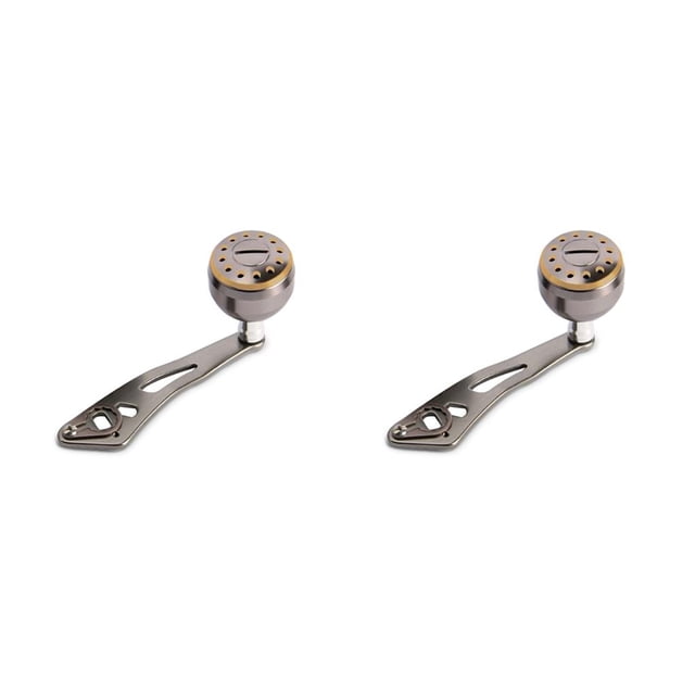 Wosthever Mango de carrete de pesca de metal, portátil, desmontable, 32mm, agarre modificado reutilizable, perilla de lanzamiento de cebo, Type1 NO1