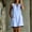 Blue, variant on Women's Cotton Sleeveless Shift Dress Casual V Neck Contrast Trim Mini Dress with Pockets Beach Vacation Sundresses