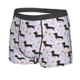 thumbnail image 2 of Wukai Dachshund Dog Print Men’s Underwear Breathable Boxer Briefs,&nbsp;Moisture Wicking & Breathable-Large, 2 of 7