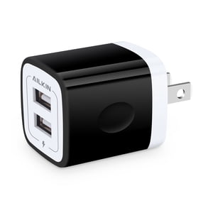 Ailkin 2.1A Dual Port USB Wall Charger Block