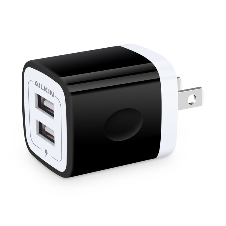 Ailkin 2.1A Dual Port USB Wall Charger Block photo 1