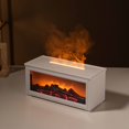 thumbnail image 2 of 3D Flame Oil Diffuser Humidifier With Remote Control 280ml Aroma Mist Maker For Home Bedroom Atmosphere Timer Auto Off 7 Color LED Night Light, 2 of 9