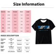 thumbnail image 2 of T-shirts pour Femmes Trapstar T-Shirt Imprimé pour Femmes Décontracté Graphique Filles Juniors Manches Courtes T-Shirt Fantaisie Hauts avec Col Rond (Blanc, G), 2 of 3