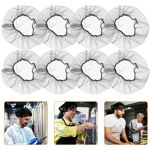 LULULION 100 Pcs Mesh Hairnets for Kitchen Disposable Nylon Prevent Hair Loss for Various Occasions