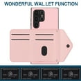 thumbnail image 4 of TECH CIRCLE Wallet Case For Galaxy S22 Plus with Card Holder,Flip Premium PU Leather Magnetic Clasp Kickstand Heavy Duty Protective Cover with Wrist Strap for Samsung Galaxy S22 Plus 6.6" 2022,Pink, 4 of 7