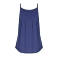 thumbnail image 4 of cfhntfmh Camisole Tops for Women Pleated Tank Tops Spaghetti Strap Cami Summer Sleeveless Shirts Fashion 2024, 4 of 6