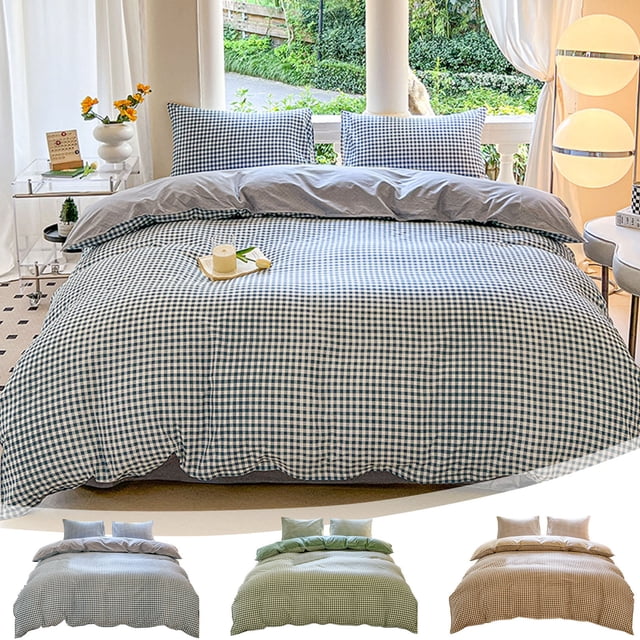 Juego de Funda Nórdica y Sábanas de Poliéster Azul Claro | 4 Piezas | 180 X 220 Cm | Ideal para Dormitorios y Estudiantes