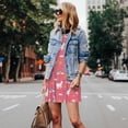 thumbnail image 4 of Fotbe Yoga Unicorn Vestido de Verano sin Mangas para Mujer – Vestido Midi Línea A, Estilo Camiseta Floral, Vestido Playero Casual y Fluido, 4 of 7