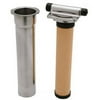 Rohl Perrin & Rowe Filtration Usa In Line Filter Complete Stainless Steel Housing With Cartridge Mounting Hoses And Service Stop