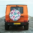 thumbnail image 6 of Yiaed Hawaiian Style Print Tire Wheel Cover, Waterproof Spare Tire Cover Fit for Jeep, Truck,Trailer, RV, SUV, Camper and Most Vehicle-14 inch, 6 of 6