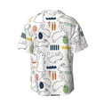 thumbnail image 7 of Kdxio Men's Hawaiian Shirt for Men Short Sleeve Shirt Easter Rabbit Summer Casual Holiday Beach Button Down T-Shirts, 7 of 7