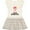 Natural with Stripes, variant on Inktastic Future Softball Star Girl Girls Toddler Dress