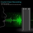 thumbnail image 3 of 8GB Ultra-Compact Voice Recorder with 1536kbps PCM Linear Recording, 48H Continuous Recording, One-Touch Operation, MP3 Player Function, USB Type-C, Lightweight Portable Audio Recorder (19x47mm), 3 of 6