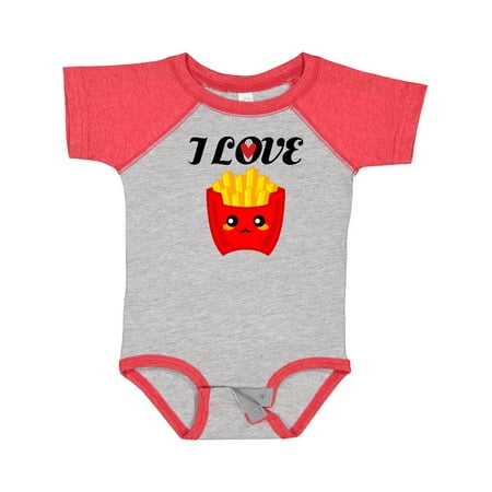 

Inktastic Fry Lover I Love French Fries Boys or Girls Baby Bodysuit