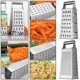 thumbnail image 5 of Rallador de 4 lados, rallador cuadrado de acero inoxidable para cocina, verduras, frutas, queso Adepaton YQ-1284, 5 of 8