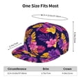 thumbnail image 6 of Easygdp Purple Flower Baseball Cap with Adjustable Flat Suitable for Head Circumference 22.4-23.6 in, 6 of 9