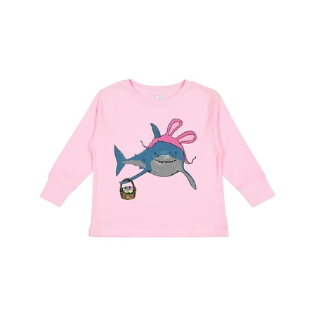 

Inktastic Easter Bunny Shark Hunt Gift Toddler Boy or Toddler Girl Long Sleeve T-Shirt