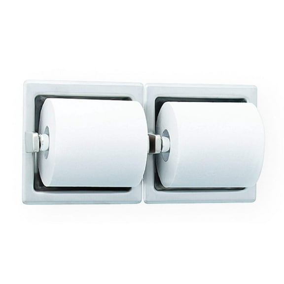 Bradley 5124-525500 - Recessed Dual Roll Toilet Paper Dispenser