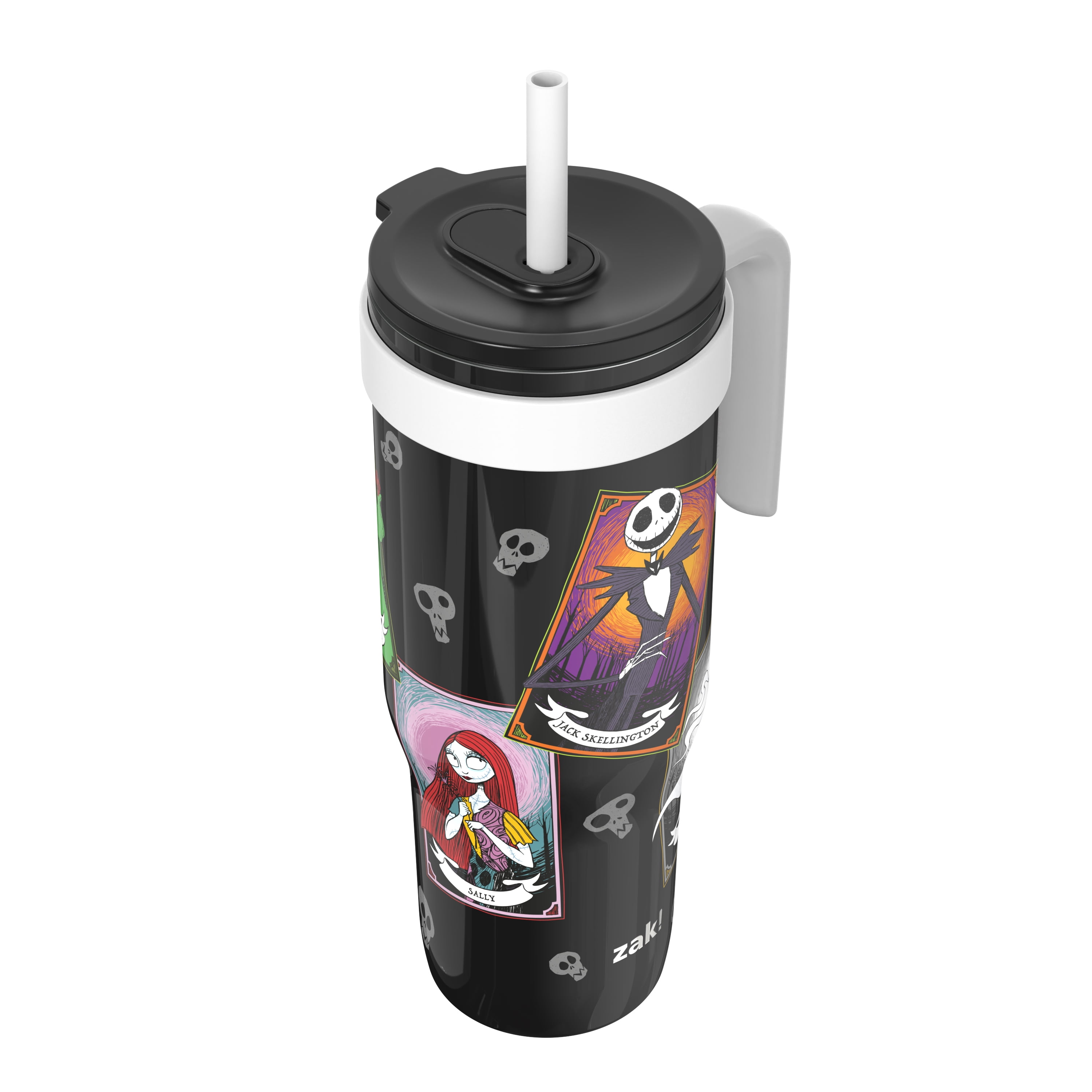 Zak Designs 30oz SS Straw Tumbler with a Handle, Black NBC