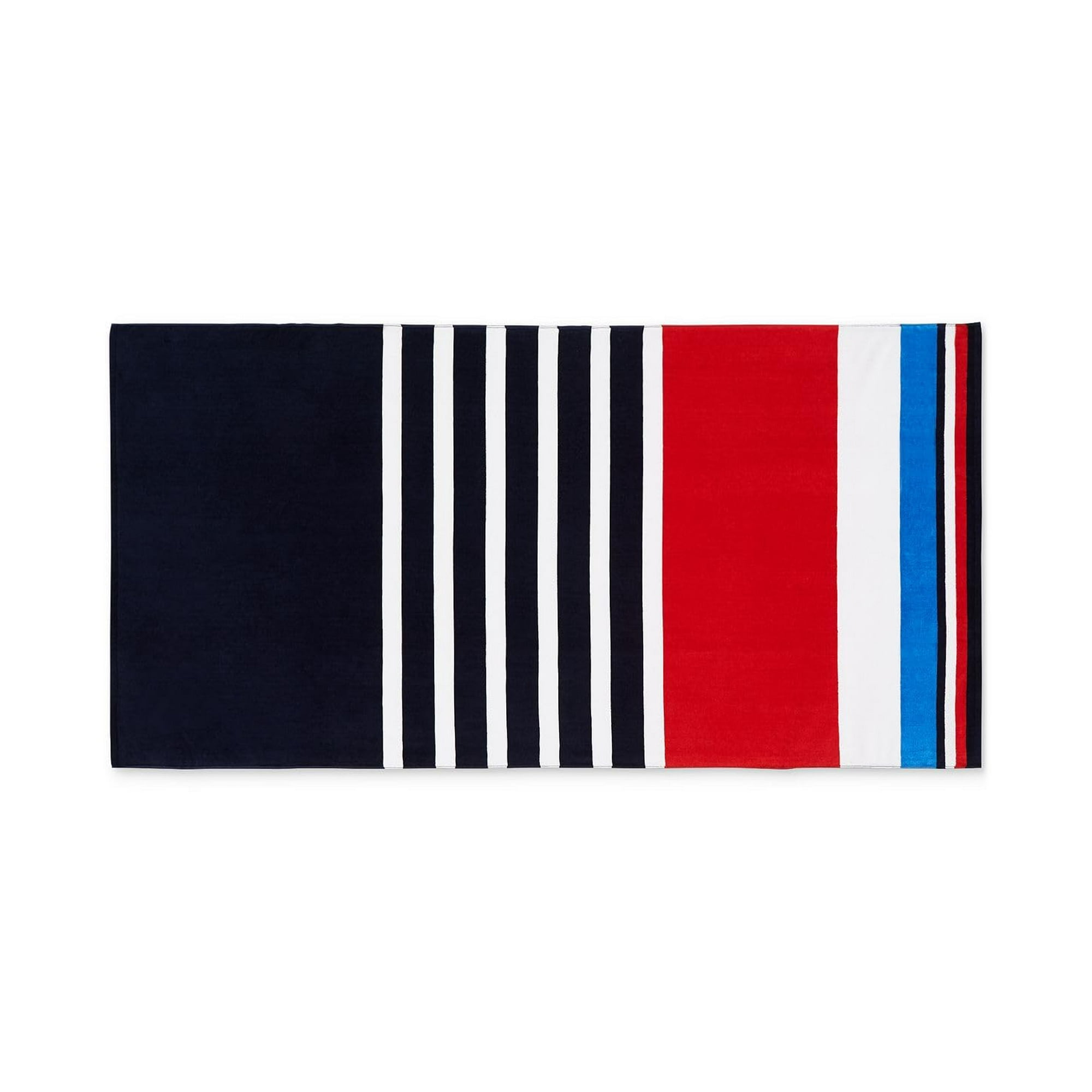 Tommy Hilfiger Color Block Stripe 400 G M2 Imprime 1 Piece Serviette de Plage 36 X 70 Pouces 100 Coton Multi Walmart