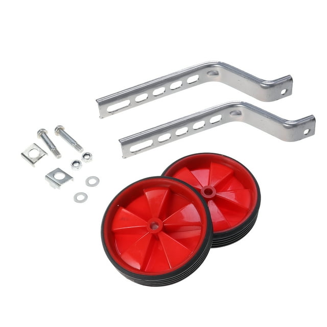 12-20 Inch Universal Porous Training Wheels Auxiliary Wheel Children's Accessories Balance Auxiliary Wheels(Red)