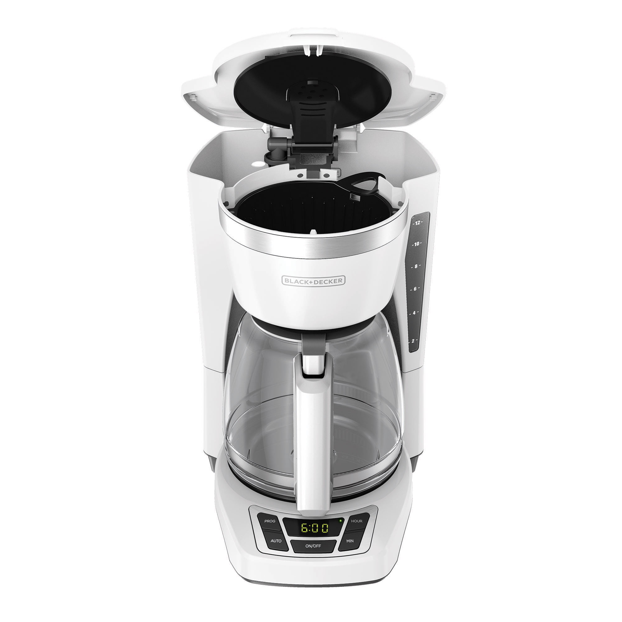 BLACK+DECKER - Honeycomb 12-Cup Programmable Coffeemaker - White - CM1251WC  — Limolin