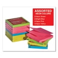 thumbnail image 6 of Universal UNV35617 Fan-Folded 3 in. x 3 in. Self-Stick Pop-Up Notes - Assorted Neon/Yellow (12/Pack), 6 of 7