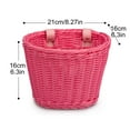 thumbnail image 6 of 4pcs/Set Rattan Bike Basket Front for Boys and Girls, Bicycle Basket with Tassel Stickers Bike Bell, Front Bike Accessories, 6 of 6