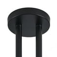 thumbnail image 5 of KAWOTI 4-Light Semi-Flush Mount Black with Frosted Glass Shade, 5 of 7