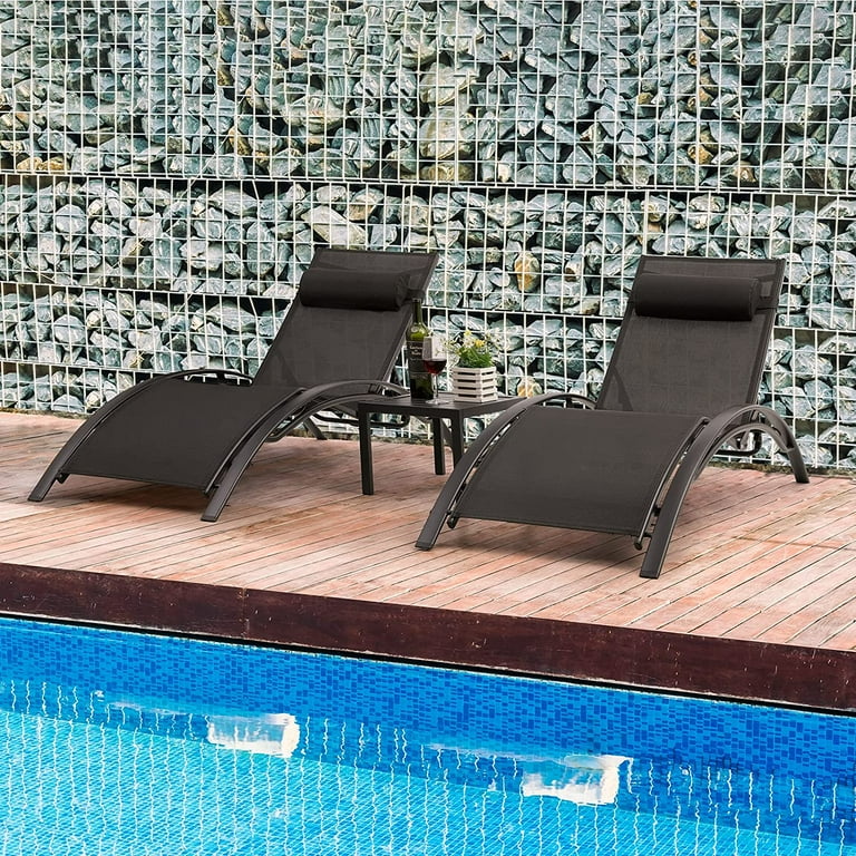 Poolside recliner hot sale