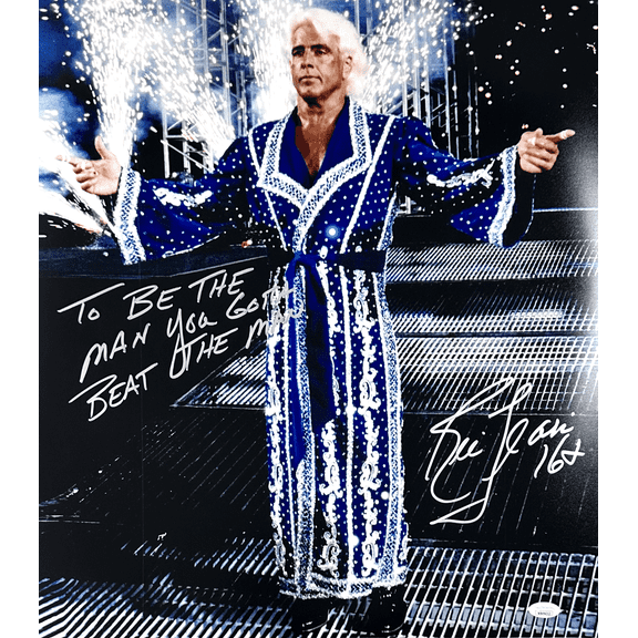 Ric Flair Signed Autographed 18x20 Photo JSA Authenticated To Be The Man #2