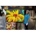 thumbnail image 4 of Startonight Canvas Wall Art Abstract Yellow Red Flower Painting Framed 32" x 48", 4 of 6