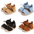 thumbnail image 2 of Baby Boys Girls 2 Straps Summer Dress Sandals Infant Shoes Soft Sole Breathable First Walker Newborn Shoes, 2 of 6